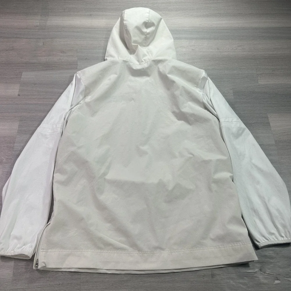 Cal State Fullerton Titans Basketball Jacket Mens Large White Nike Hood Pullover